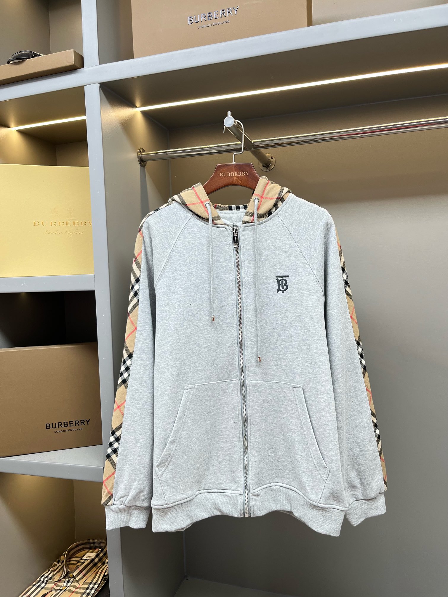 Cheap Burberry Hoodies in 219475, $60 USD- [IB219475] - Replica Burberry Hoodies
