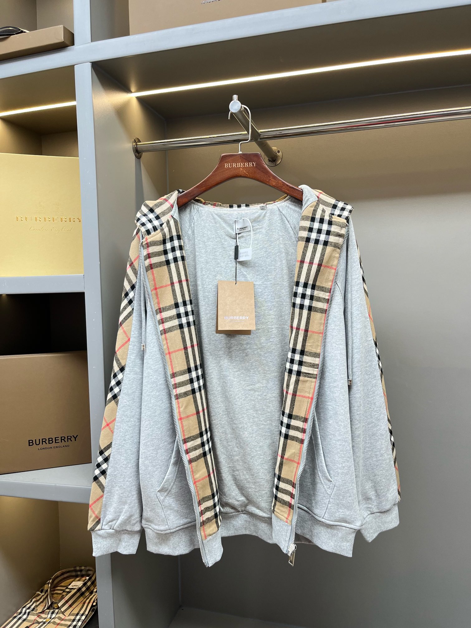 Cheap Burberry Hoodies in 219475, $60 USD- [IB219475] - Replica Burberry Hoodies