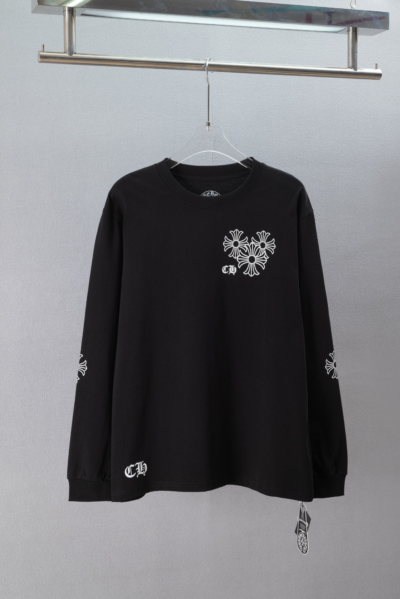 Cheap Chrome Hearts Long-Sleeved T-shirts in 219602, $30 USD- [IB219602] - Replica Chrome Hearts Long-Sleeved T-shirts