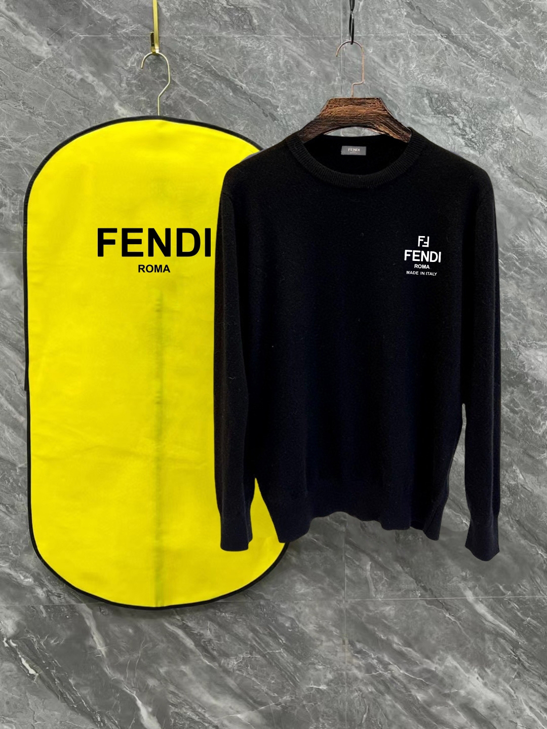 Cheap Fendi Sweaters for Men in 219804, $35 USD- [IB219804] - Replica Fendi Sweaters for Men