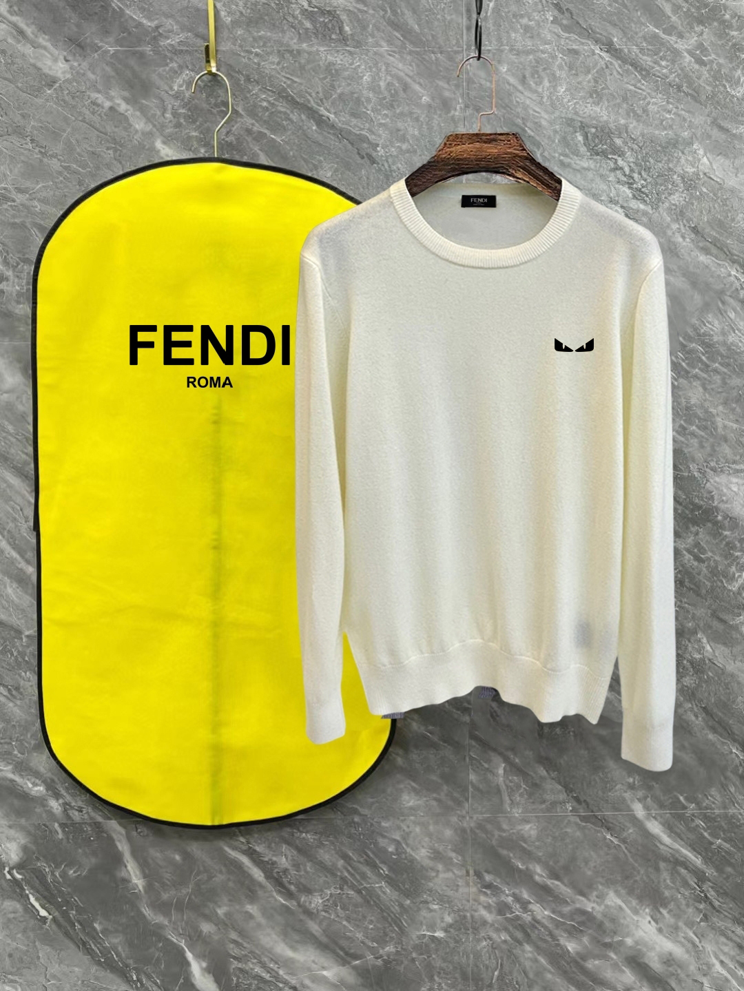 Cheap Fendi Sweaters for Men in 219807, $35 USD- [IB219807] - Replica Fendi Sweaters for Men