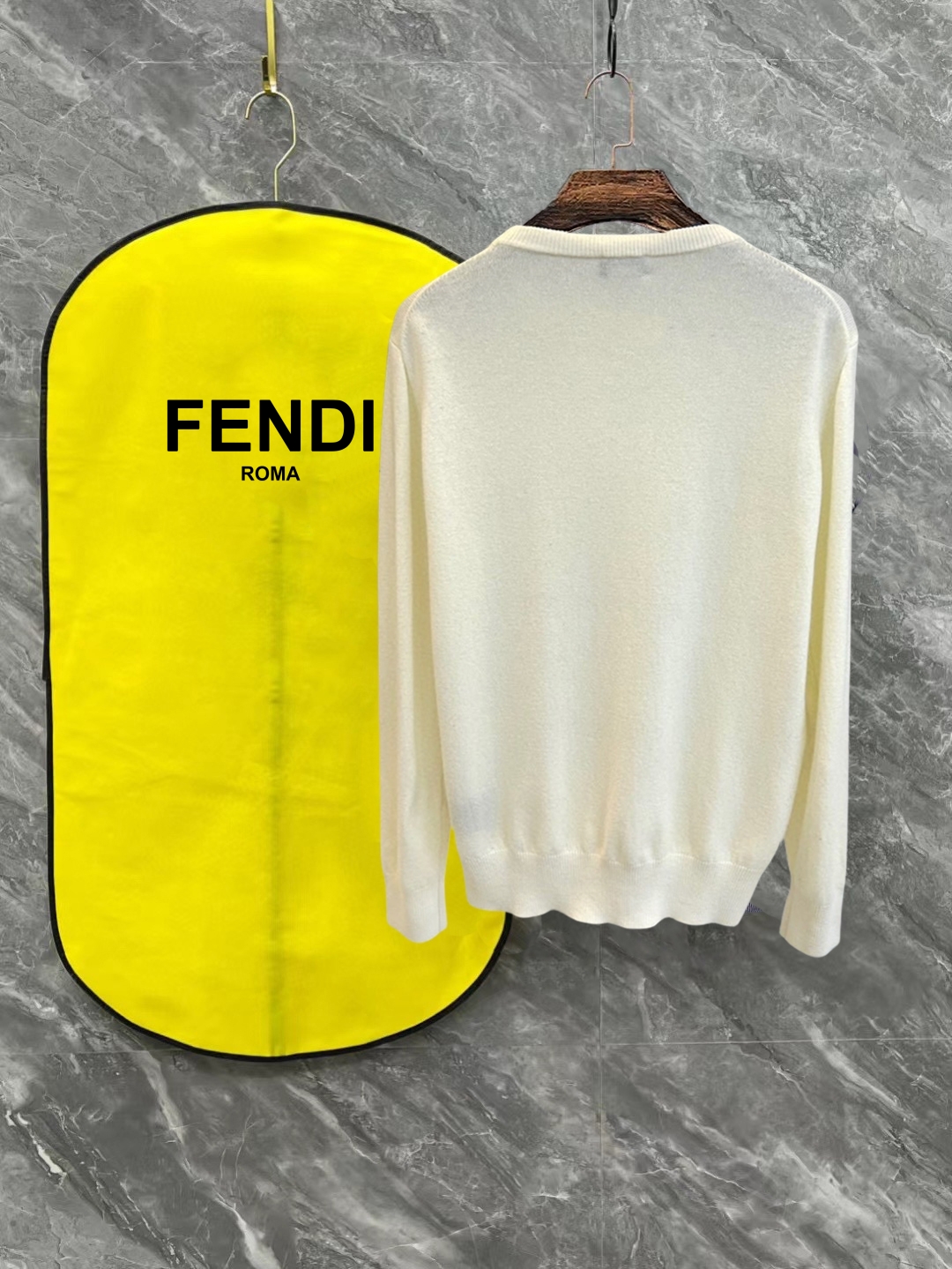 Cheap Fendi Sweaters for Men in 219807, $35 USD- [IB219807] - Replica Fendi Sweaters for Men