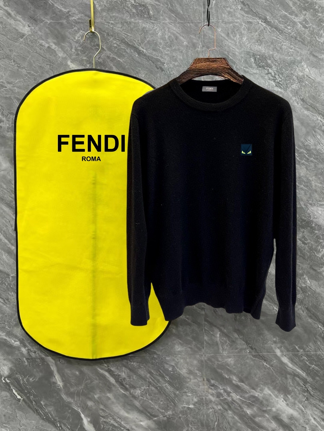Cheap Fendi Sweaters for Men in 219808, $35 USD- [IB219808] - Replica Fendi Sweaters for Men