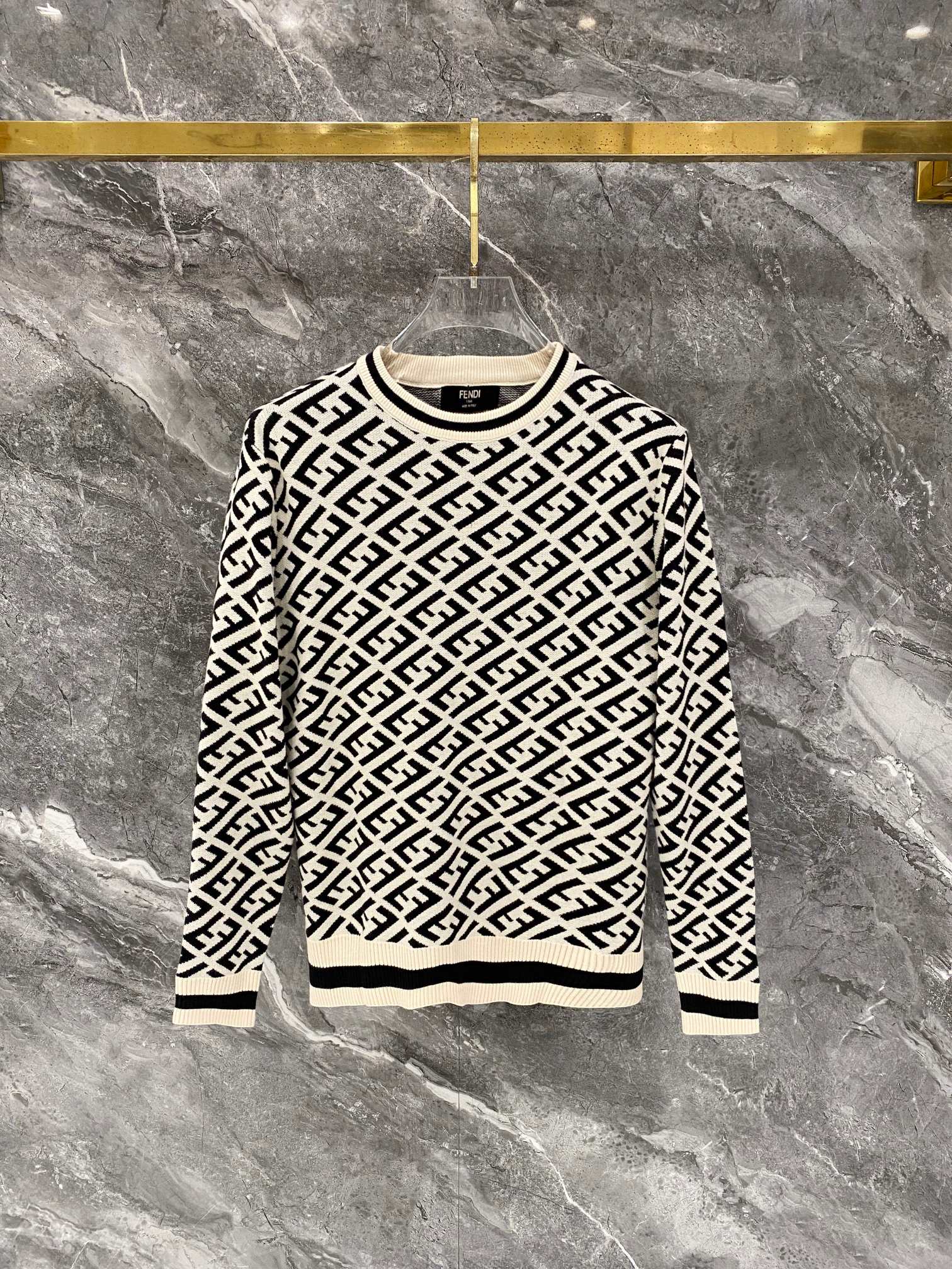 Cheap Fendi Sweaters for Men in 219812, $40 USD- [IB219812] - Replica Fendi Sweaters for Men