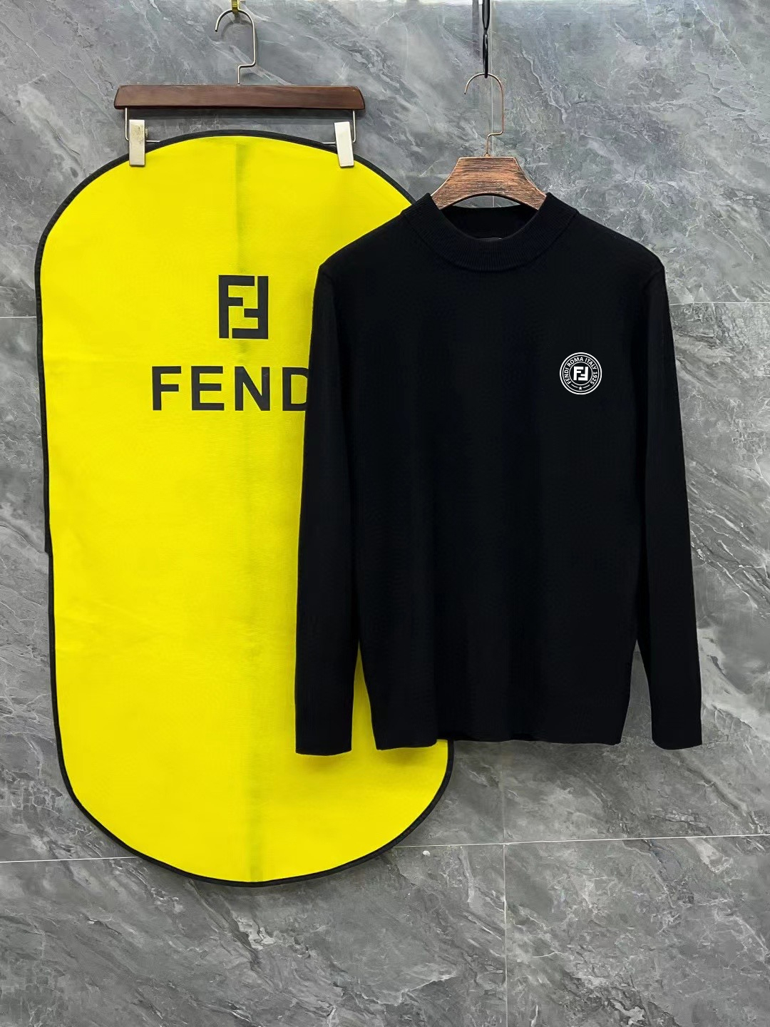 Cheap Fendi Sweaters for Men in 219813, $35 USD- [IB219813] - Replica Fendi Sweaters for Men