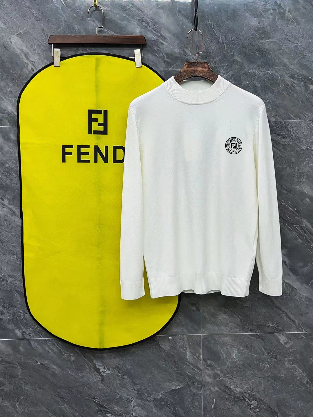 Cheap Fendi Sweaters for Men in 219814, $35 USD- [IB219814] - Replica Fendi Sweaters for Men