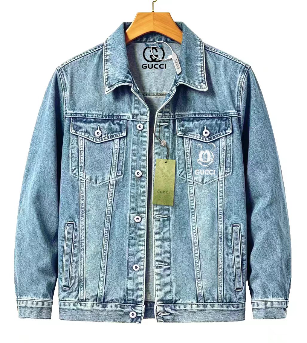 Cheap Gucci Jeans Jackets For Men in 219856, $65 USD- [IB219856] - Replica Gucci Jeans Jackets For Men