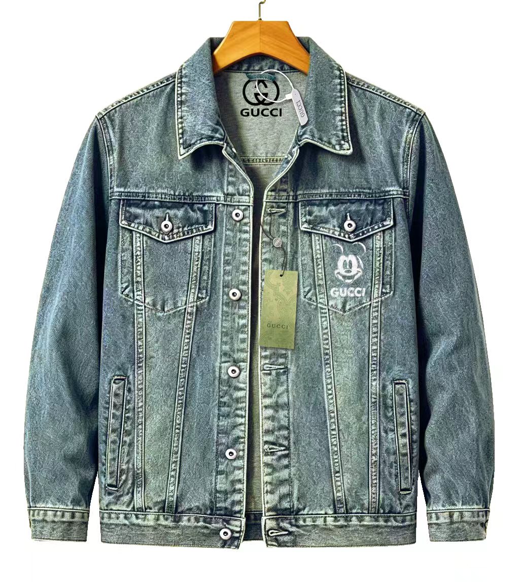 Cheap Gucci Jeans Jackets For Men in 219857, $65 USD- [IB219857] - Replica Gucci Jeans Jackets For Men
