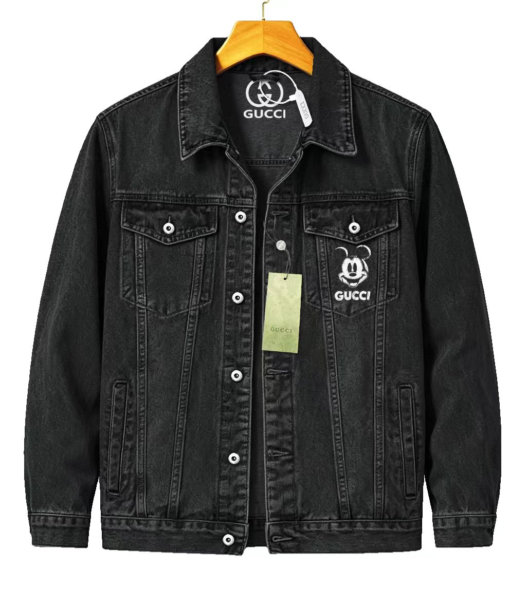 Cheap Gucci Jeans Jackets For Men in 219858, $65 USD- [IB219858] - Replica Gucci Jeans Jackets For Men
