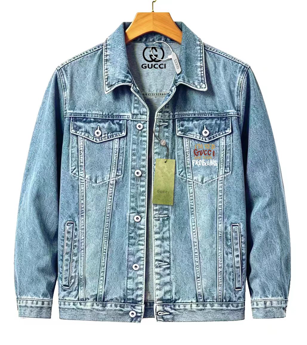 Cheap Gucci Jeans Jackets For Men in 219859, $65 USD- [IB219859] - Replica Gucci Jeans Jackets For Men