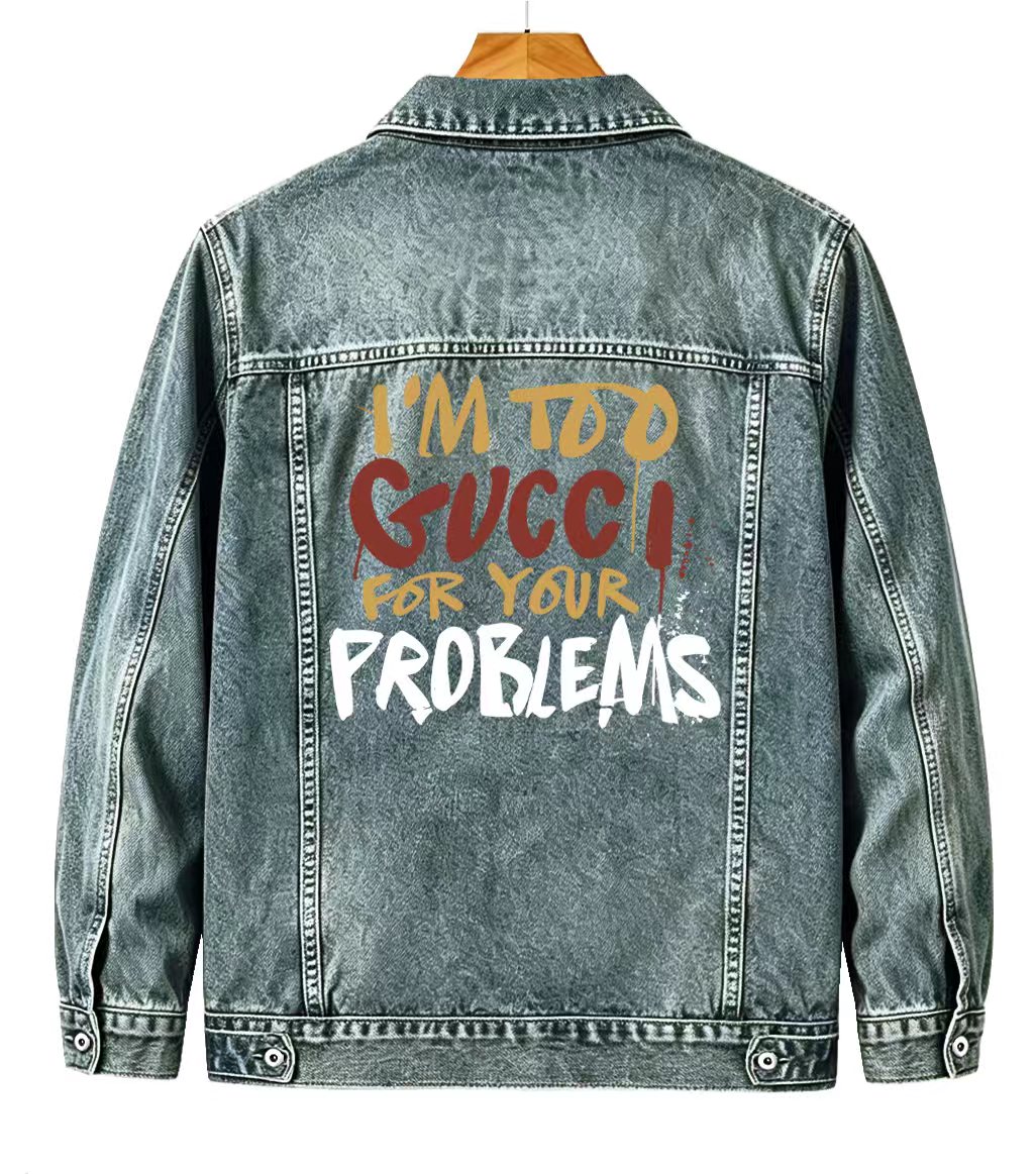 Cheap Gucci Jeans Jackets For Men in 219860, $65 USD- [IB219860] - Replica Gucci Jeans Jackets For Men