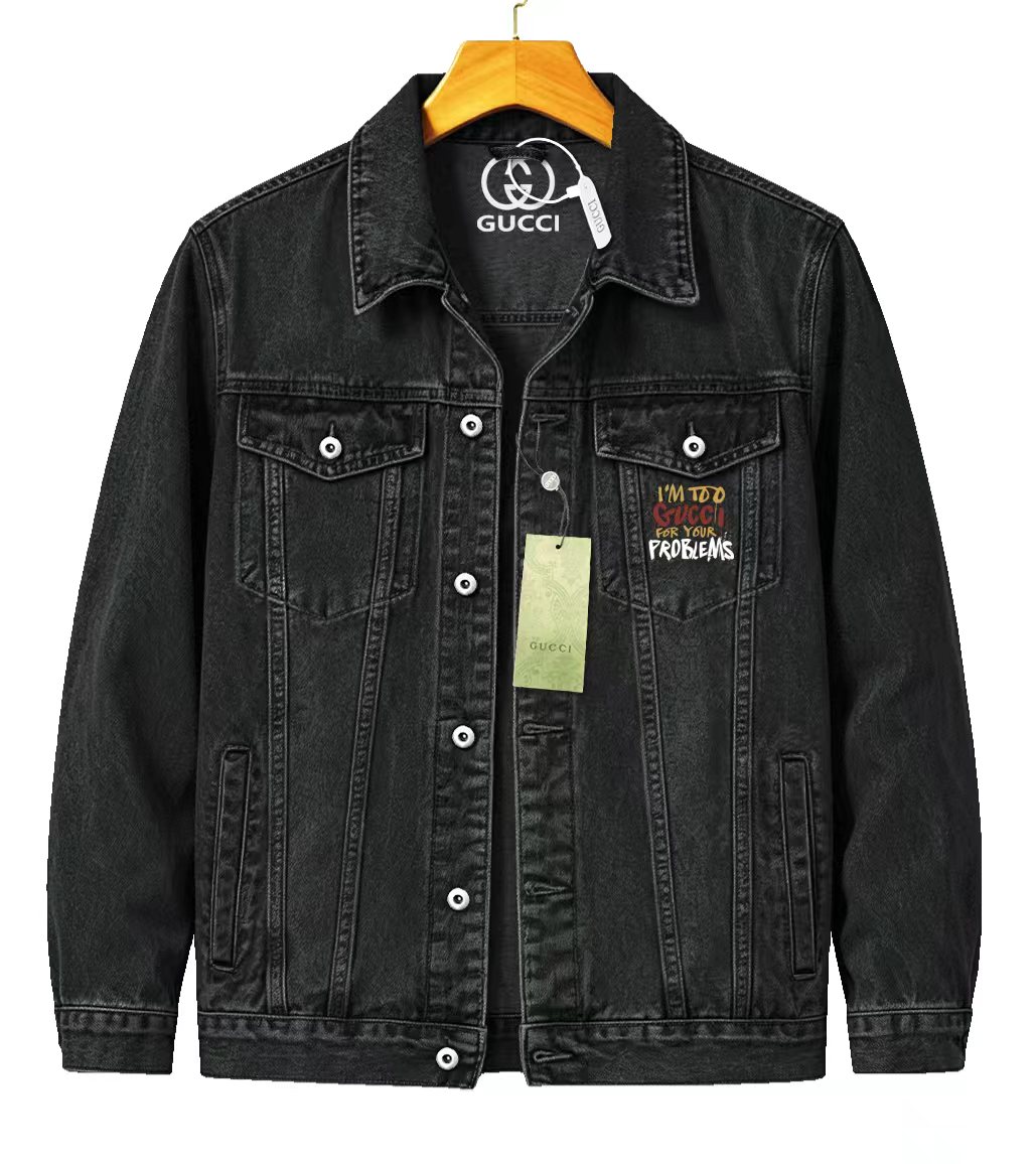 Cheap Gucci Jeans Jackets For Men in 219861, $65 USD- [IB219861] - Replica Gucci Jeans Jackets For Men