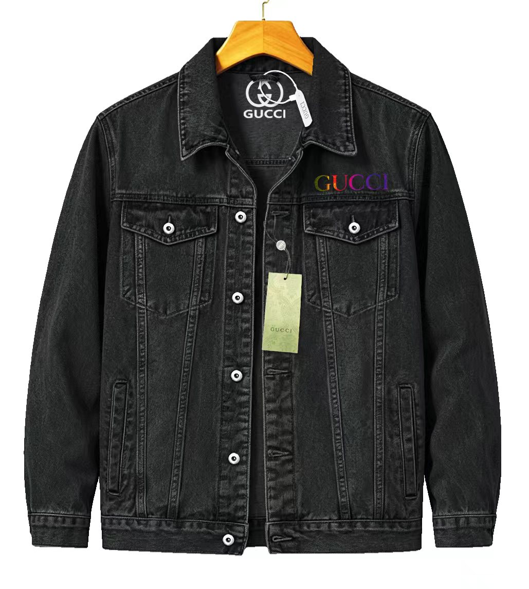 Cheap Gucci Jeans Jackets For Men in 219866, $65 USD- [IB219866] - Replica Gucci Jeans Jackets For Men