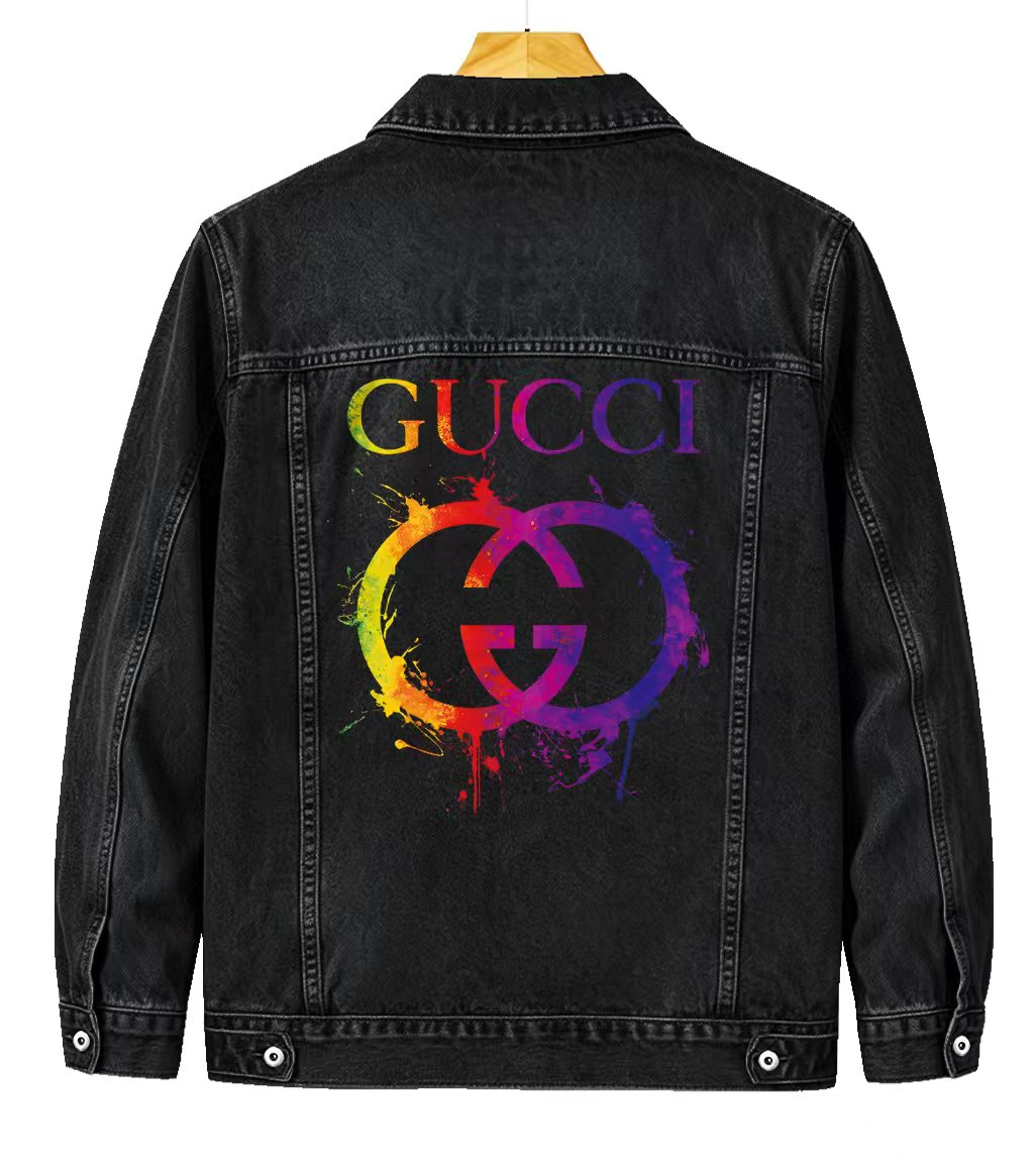 Cheap Gucci Jeans Jackets For Men in 219866, $65 USD- [IB219866] - Replica Gucci Jeans Jackets For Men