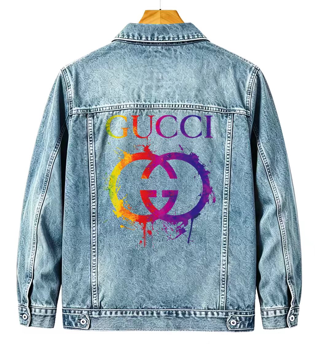 Cheap Gucci Jeans Jackets For Men in 219867, $65 USD- [IB219867] - Replica Gucci Jeans Jackets For Men