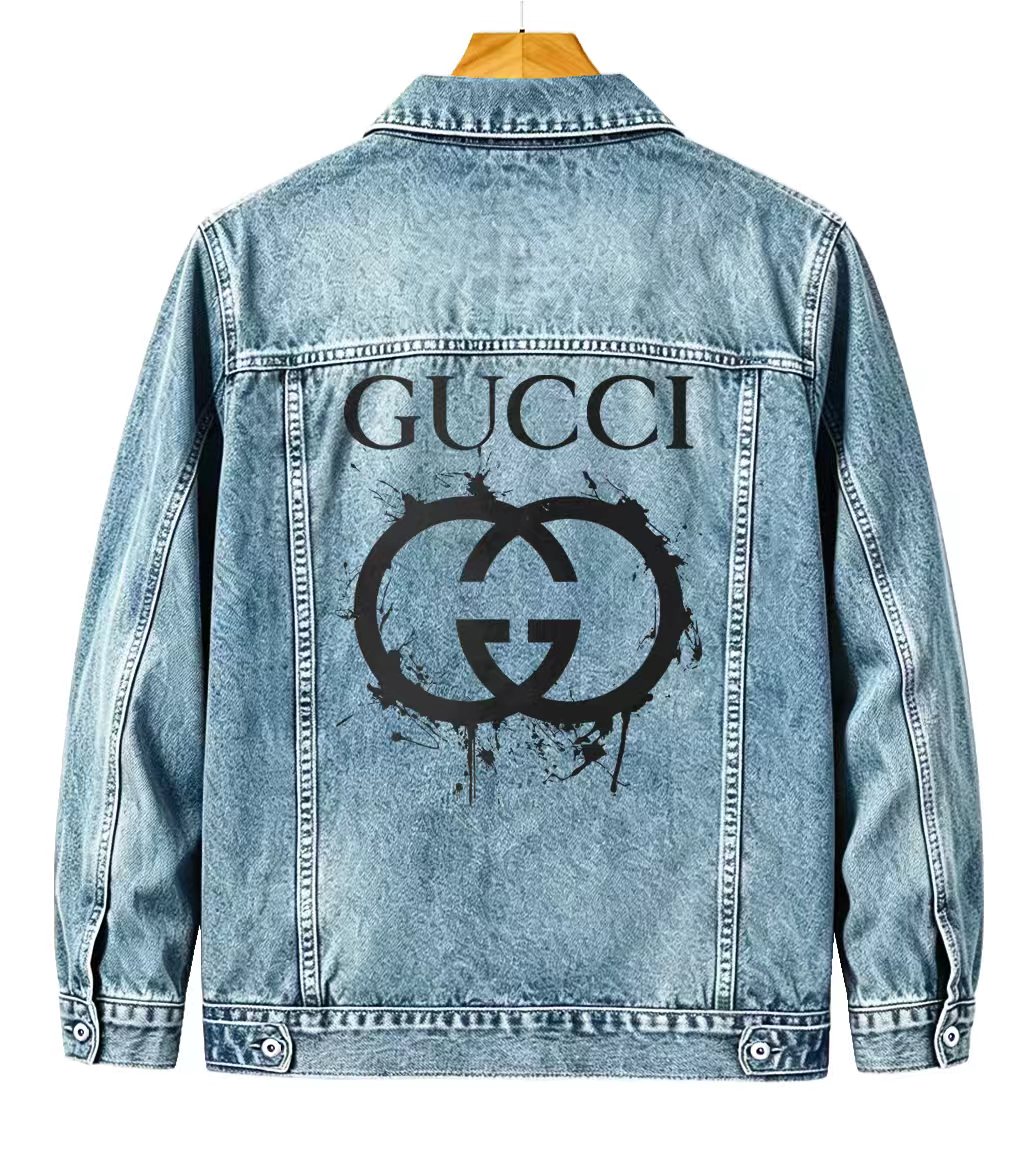 Cheap Gucci Jeans Jackets For Men in 219868, $65 USD- [IB219868] - Replica Gucci Jeans Jackets For Men