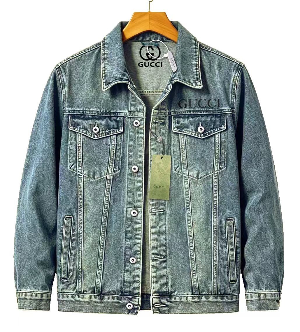 Cheap Gucci Jeans Jackets For Men in 219869, $65 USD- [IB219869] - Replica Gucci Jeans Jackets For Men