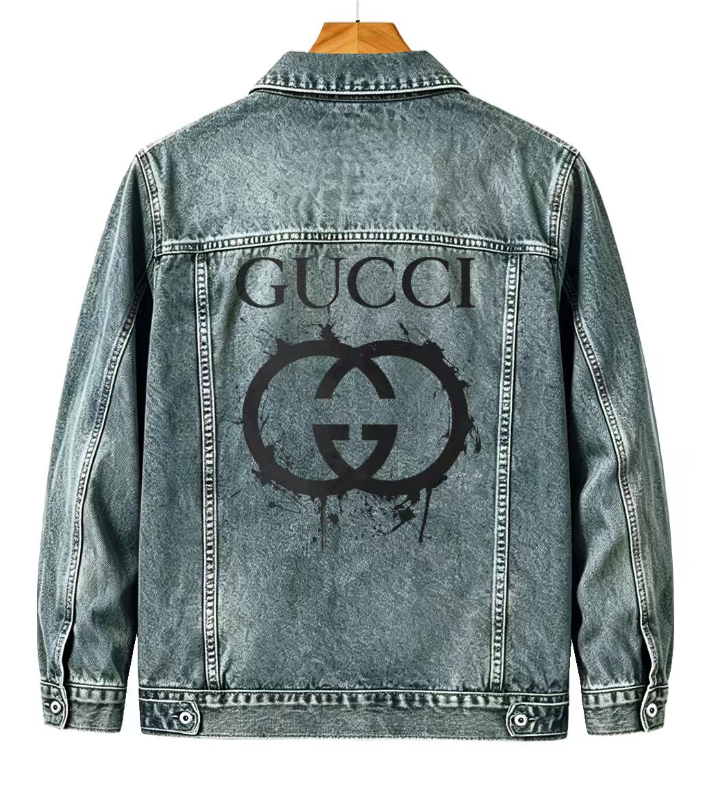 Cheap Gucci Jeans Jackets For Men in 219869, $65 USD- [IB219869] - Replica Gucci Jeans Jackets For Men