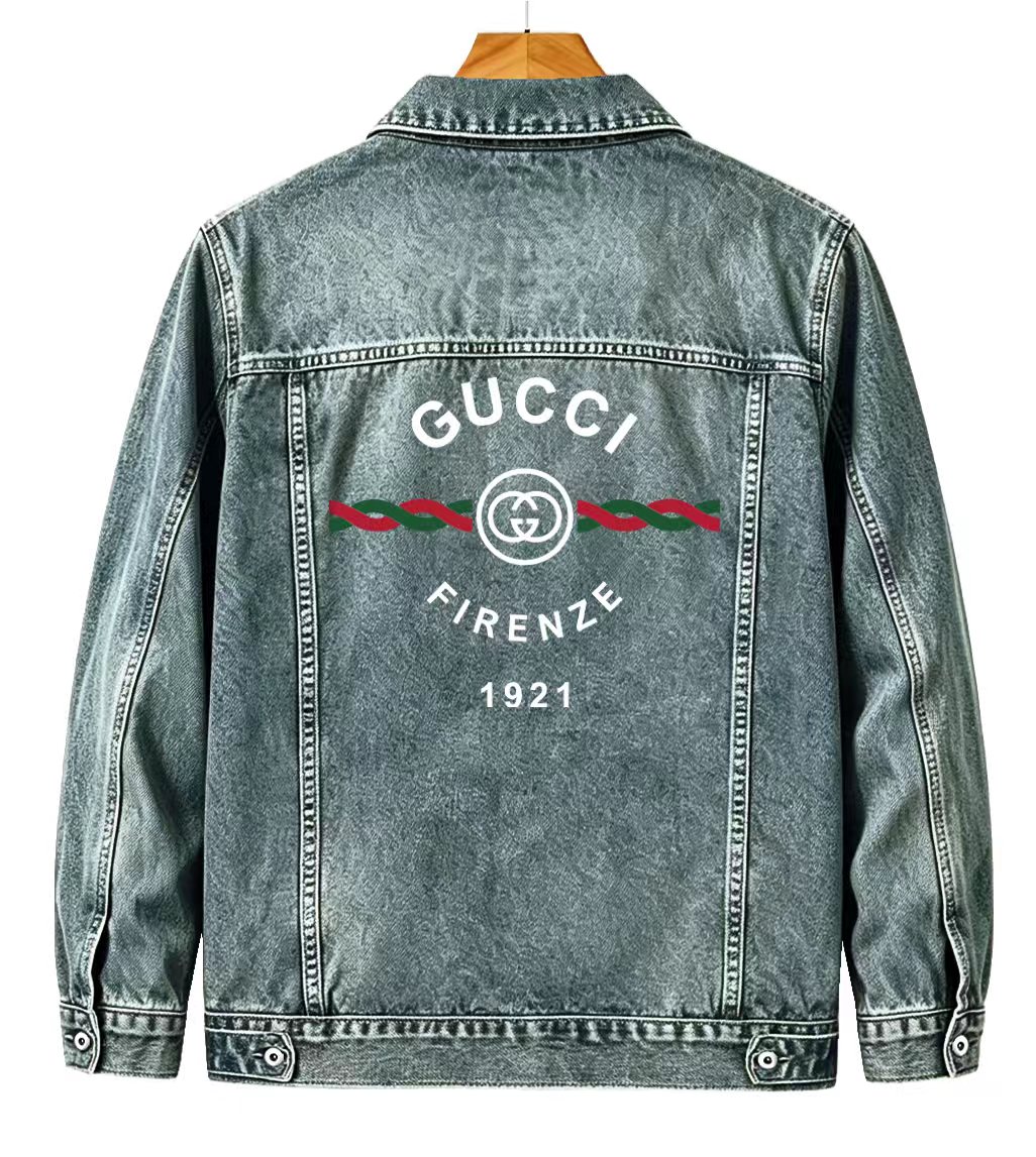 Cheap Gucci Jeans Jackets For Men in 219871, $65 USD- [IB219871] - Replica Gucci Jeans Jackets For Men