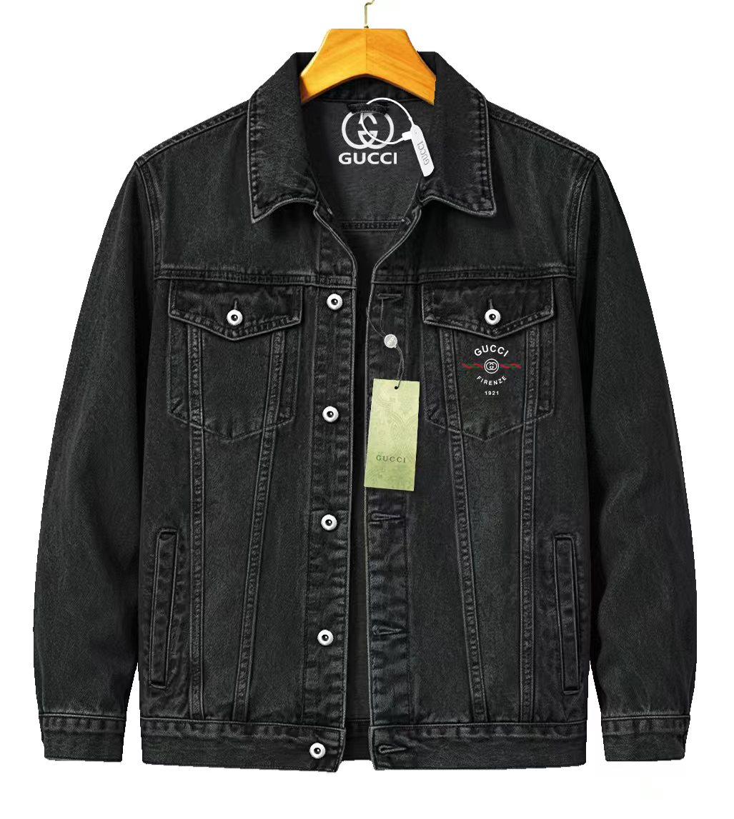 Cheap Gucci Jeans Jackets For Men in 219873, $65 USD- [IB219873] - Replica Gucci Jeans Jackets For Men