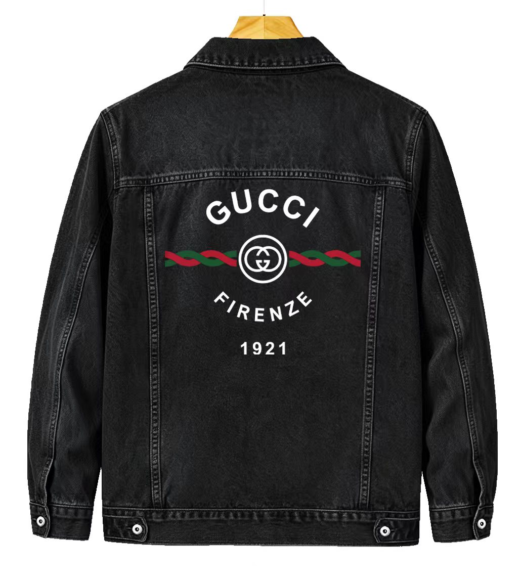 Cheap Gucci Jeans Jackets For Men in 219873, $65 USD- [IB219873] - Replica Gucci Jeans Jackets For Men