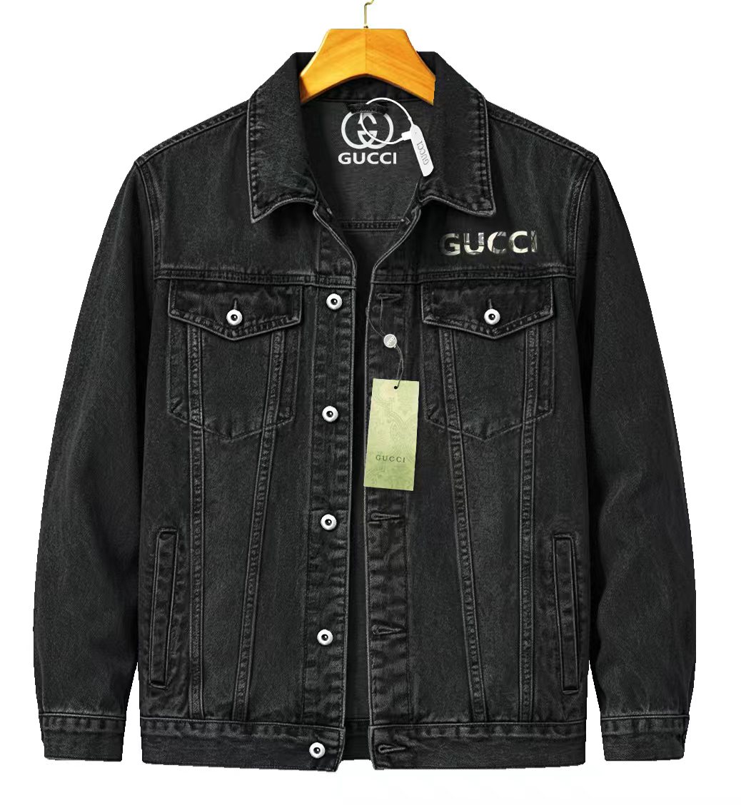 Cheap Gucci Jeans Jackets For Men in 219874, $65 USD- [IB219874] - Replica Gucci Jeans Jackets For Men