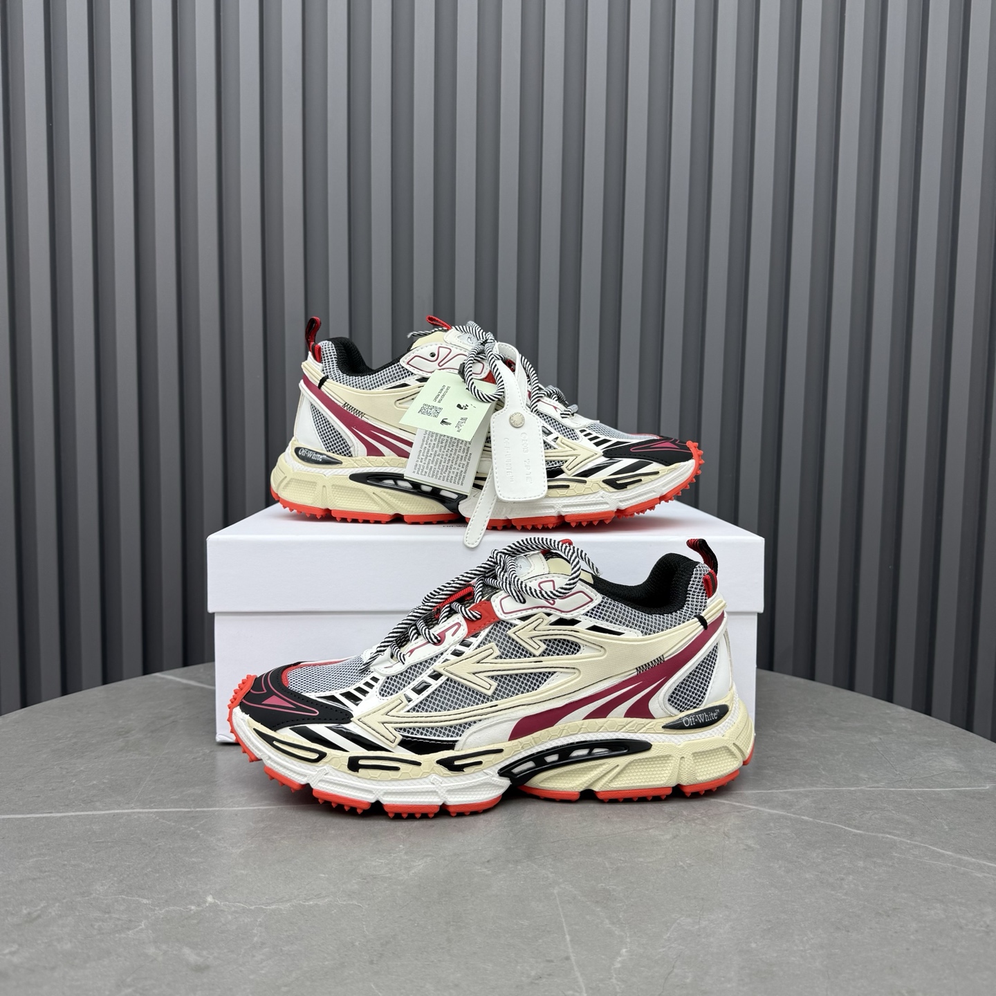 Cheap New Arrivals Off White Sneakers Size 35-46 in 220114, $150 USD- [IB220114] - Replica Off White Shoes for Men