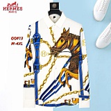 Hernes Long-Sleeved Polo T-Shirts for Men in 217103