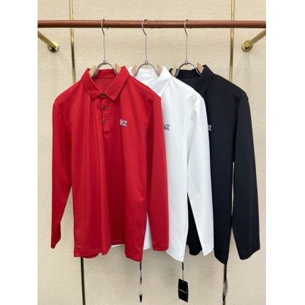 Armani Long-Sleeved Polo T-Shirts for Men in 221145