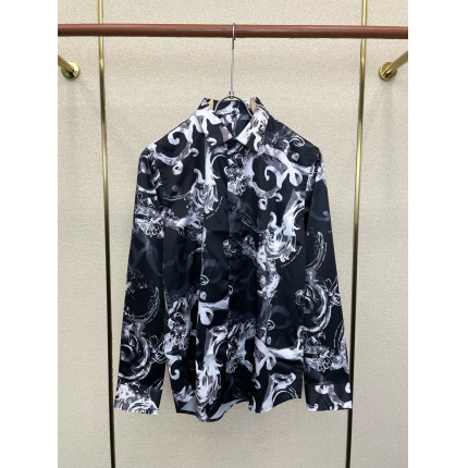 Versace Long-Sleeved Polo Shirts for Men in 221308