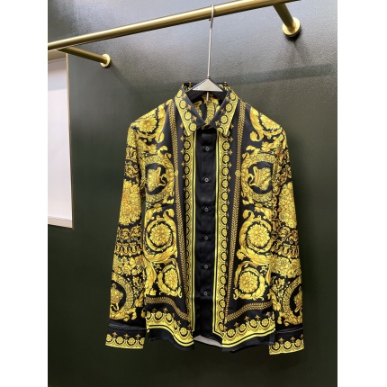 Versace Long-Sleeved Polo Shirts for Men in 221318