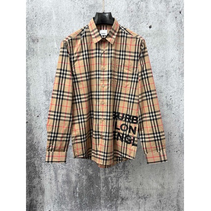 Burberry Long-Sleeved Polo Shirts for Men in 222702