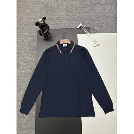Burberry Long-Sleeved Polo Shirts for Men in 222722