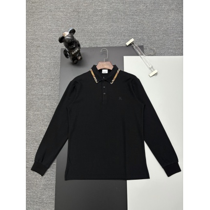 Burberry Long-Sleeved Polo Shirts for Men in 222724