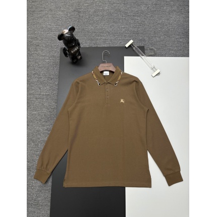 Burberry Long-Sleeved Polo Shirts for Men in 222726