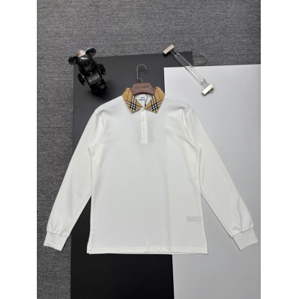 Burberry Long-Sleeved Polo Shirts for Men in 222729