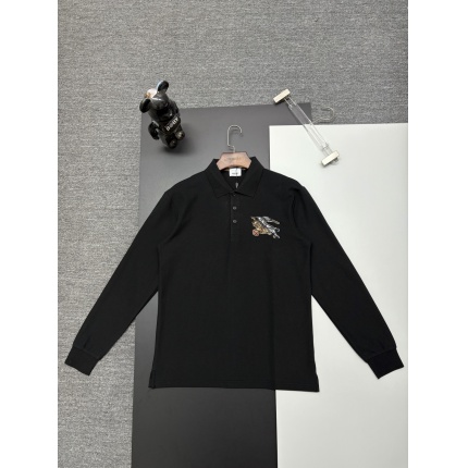 Burberry Long-Sleeved Polo Shirts for Men in 222730