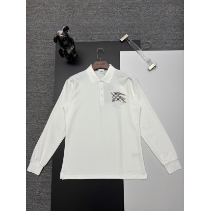 Burberry Long-Sleeved Polo Shirts for Men in 222731