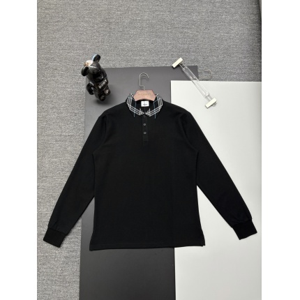 Burberry Long-Sleeved Polo Shirts for Men in 222733