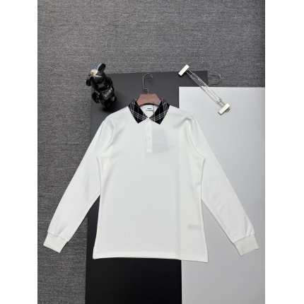 Burberry Long-Sleeved Polo Shirts for Men in 222734