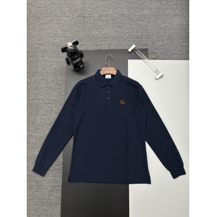 Burberry Long-Sleeved Polo Shirts for Men in 222736