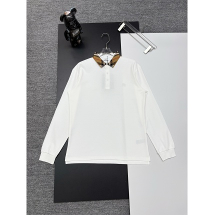 Burberry Long-Sleeved Polo Shirts for Men in 222738