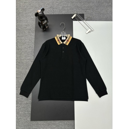Burberry Long-Sleeved Polo Shirts for Men in 222740