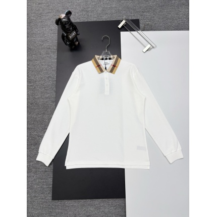Burberry Long-Sleeved Polo Shirts for Men in 222741