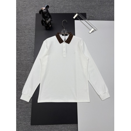 Fendi Long-Sleeved Polo Shirts for Men in 222917