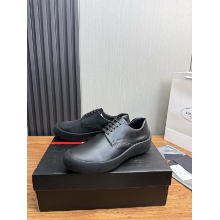 Cheap Prada Leather Dress Shoes For Men in 224677, $110 USD- [IB224677] - Replica Prada Leather Dress Shoes For Men