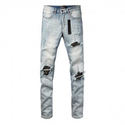Cheap Amiri Denim Jeans for Men in 225947, $70 USD- [IB225947] - Replica Amiri Denim Jeans for Men