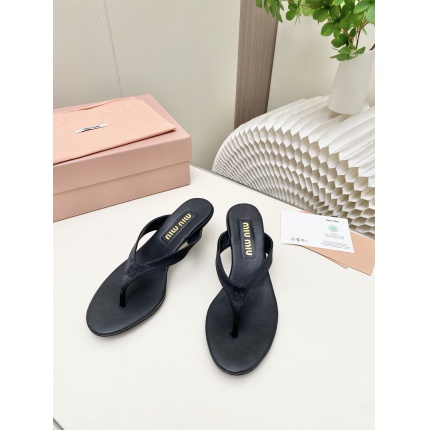Cheap MiuMiu Sandals And Slippers For Women in 226004, $60 USD- [IB226004] - Replica MiuMiu Sandals And Slippers For Women