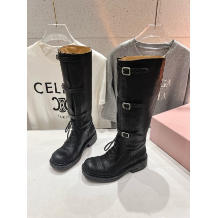 Cheap MiuMiu Boots For Women in 226808, $165 USD- [IB226808] - Replica MiuMiu Boots For Women