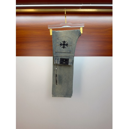 Cheap Chrome Hearts Jeans in 227406, $110 USD- [IB227406] - Replica Chrome Hearts Jeans